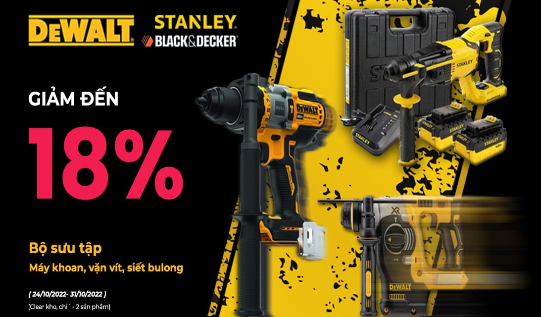 Máy khoan búa Dewalt Stanley