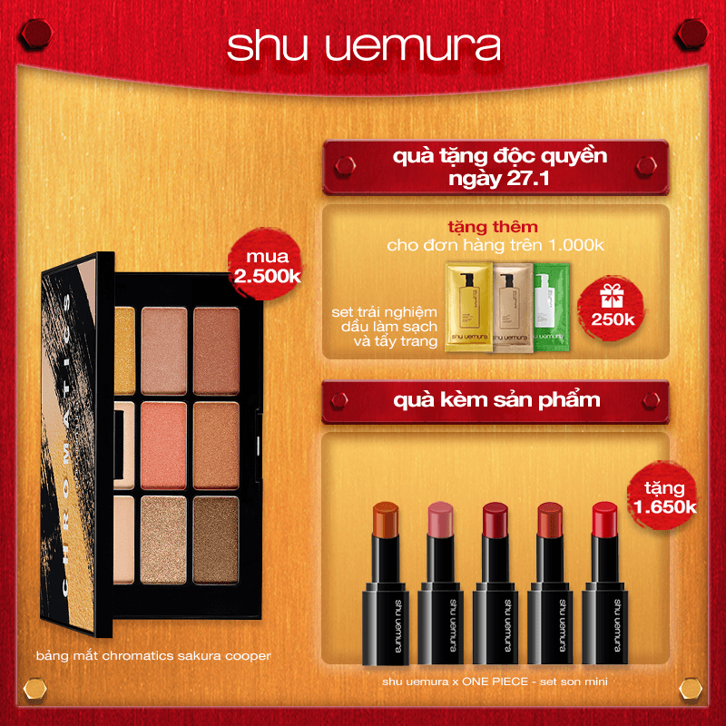 hannah set: bảng mắt chromatics sakura copper