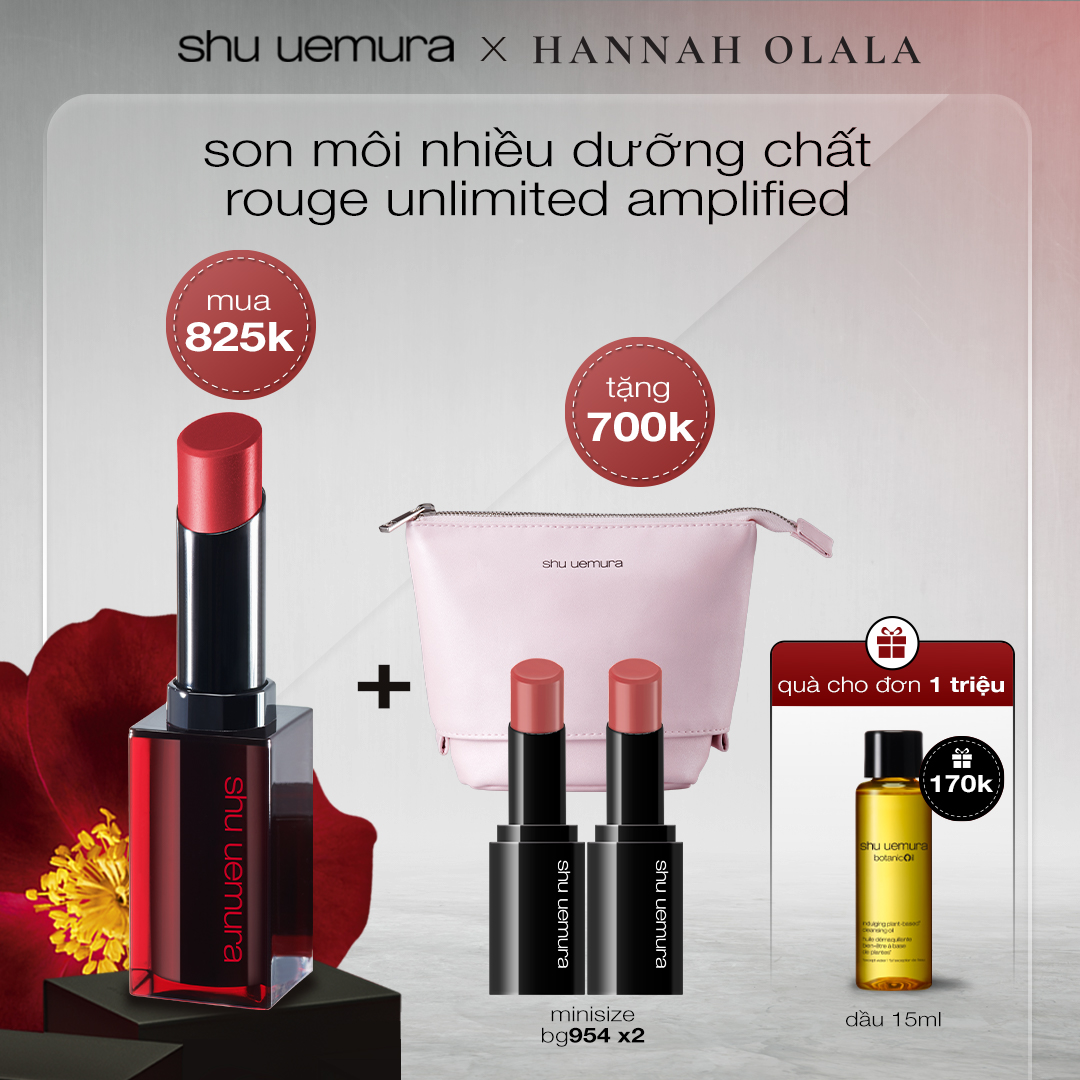 [cơ hội cuối] son lì có dưỡng rouge unlimited amplified