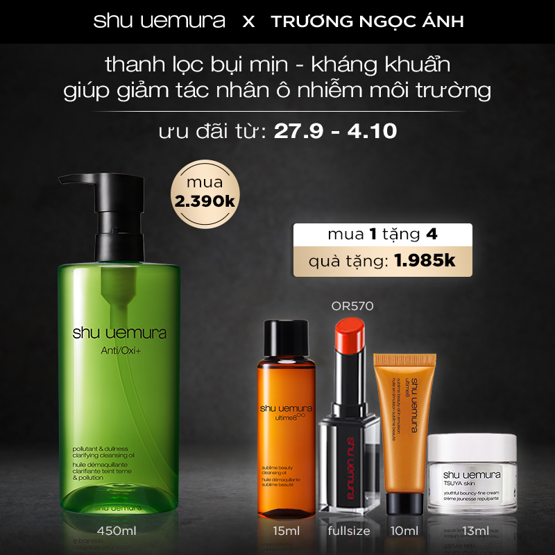 [tna] dầu làm sạch & tẩy trang anti/oxi+ 450ml