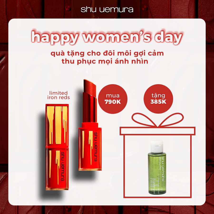 [phiên bản giới hạn Tết] son nhiều dưỡng chất iron reds rouge unlimited central lipstick