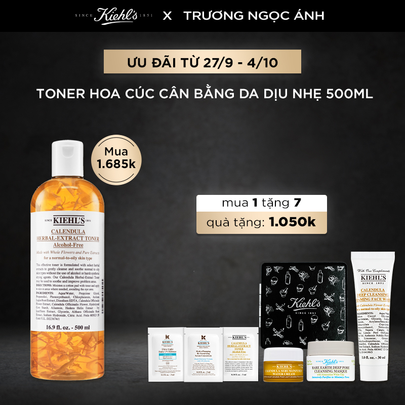[TNA] Nước Cân Bằng Calendula Herbal Extract Alcohol-Free Toner 500ml