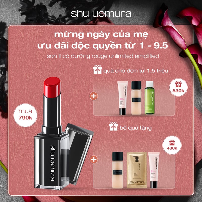 Set son lì có dưỡng rouge unlimited amplified