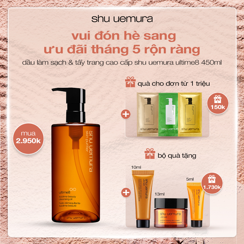 dầu làm sạch và tẩy trang cao cấp 450ml