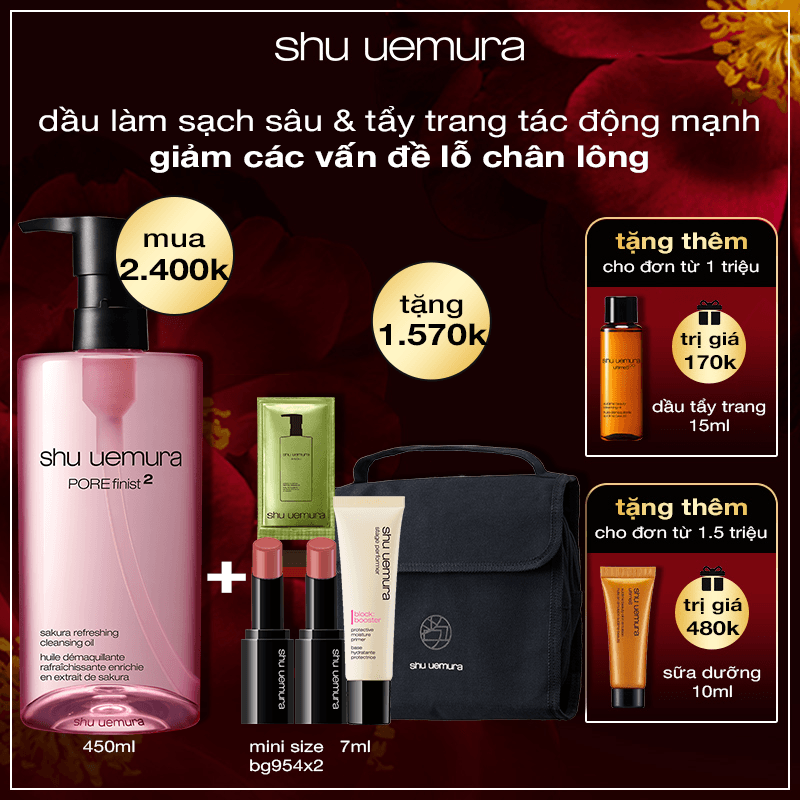 dầu làm sạch và tẩy trang porefinist 2 450ml