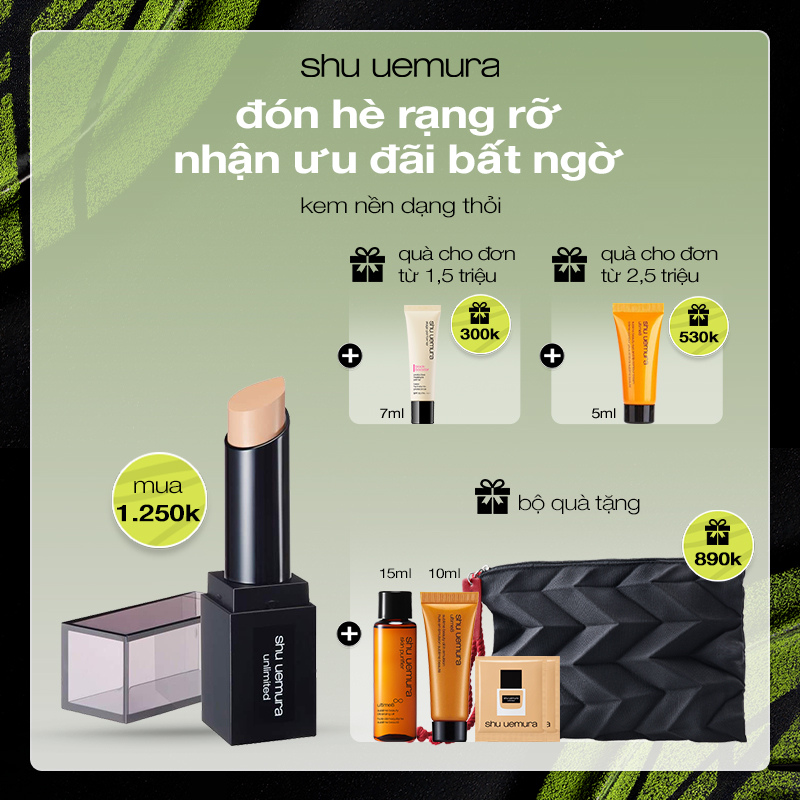 [lipstick's] kem nền dạng thỏi unlimited