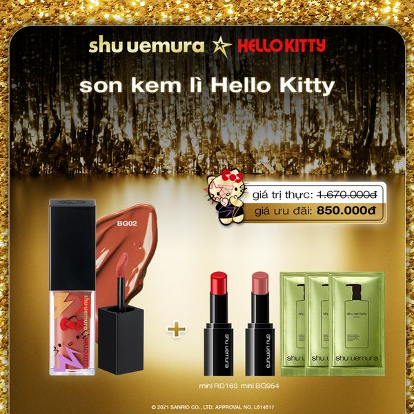 [Hannah] PS - hello kitty - Set son kem shu uemura rouge unlimited kinu cream