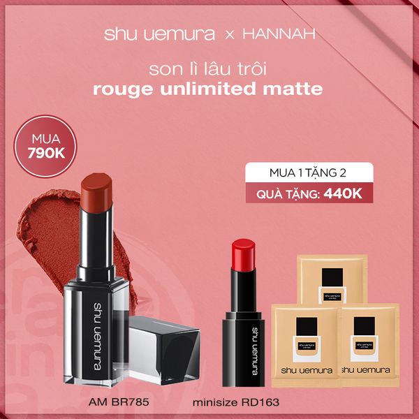 [hannah] son môi lâu trôi rouge unlimited matte