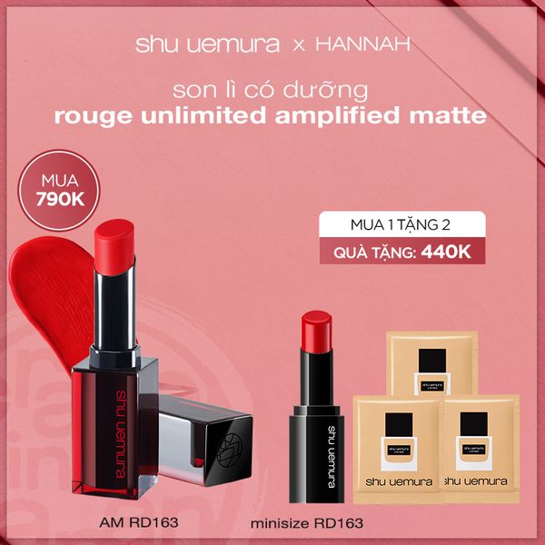 [hannah] son môi lì amplified matte new packaging