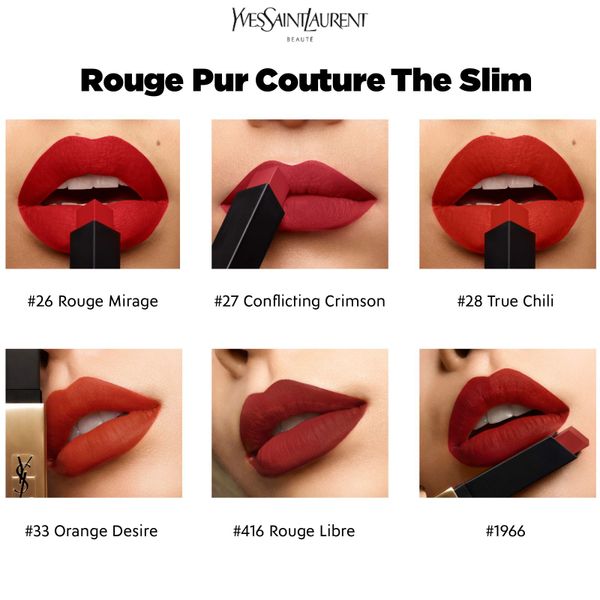 [hannah] Son dạng lì Rouge Pur Couture The Slim