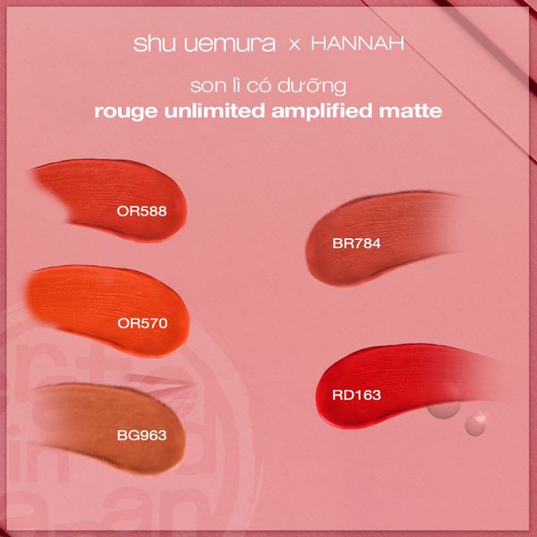 [hannah] son môi lì amplified matte new packaging