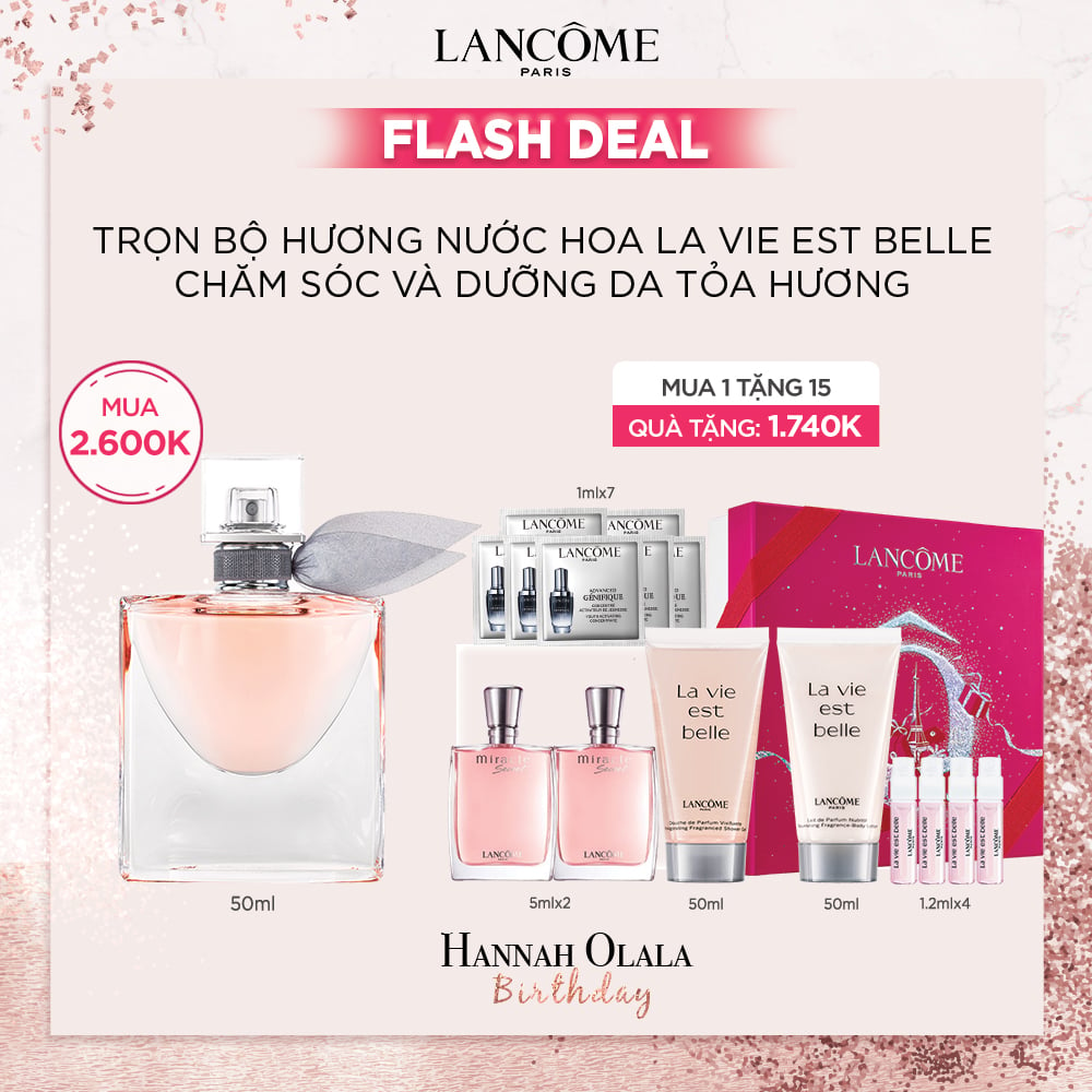[HANNAH] Flash Deal - Set Nước Hoa La Vie Est Belle EDP 50ml