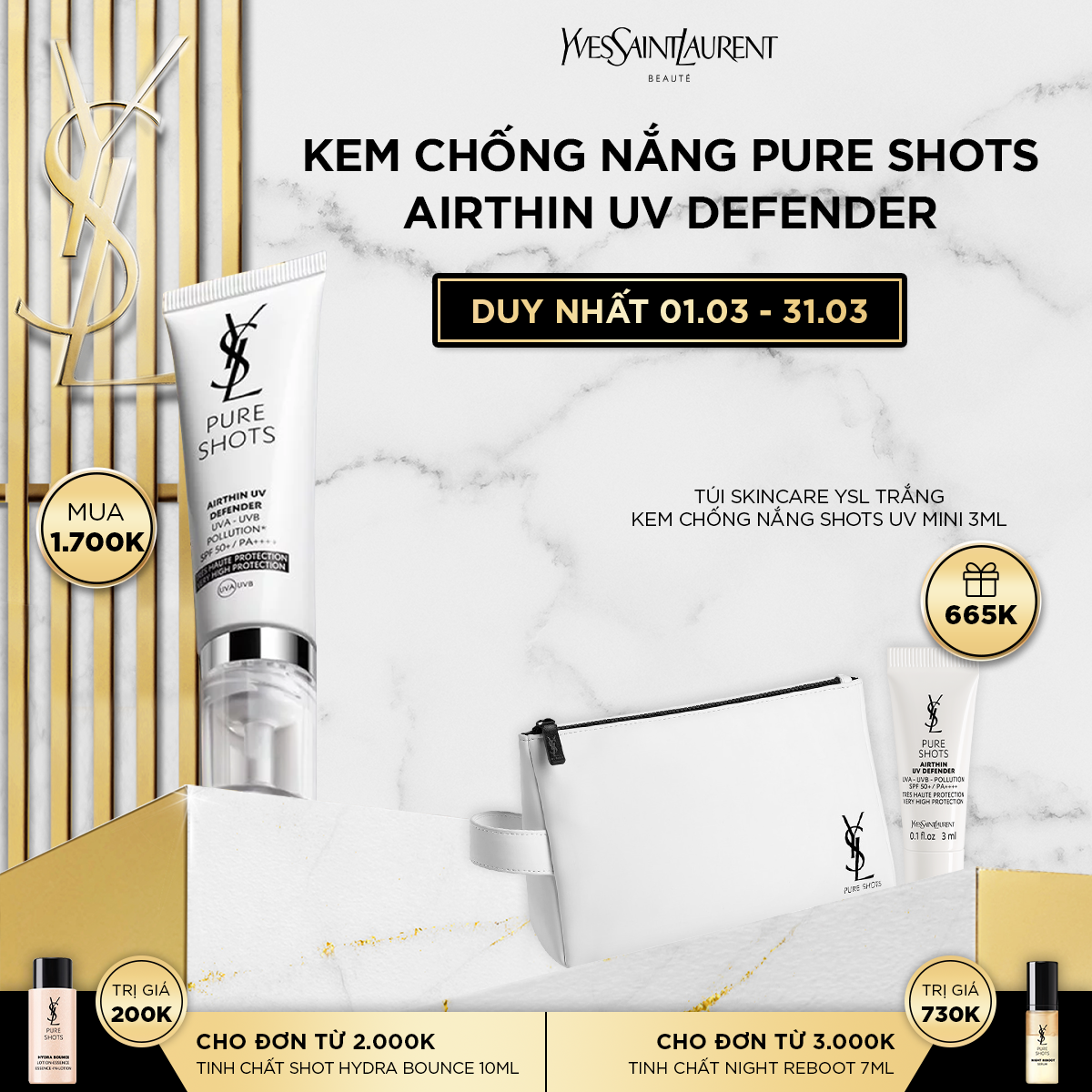 [MAR] Kem chống nắng Pure Shots Airthin UV Defender