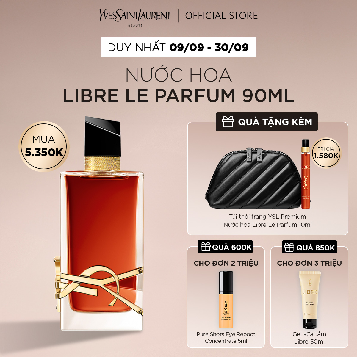 [SEP] Nước hoa Libre Le parfum 90ml
