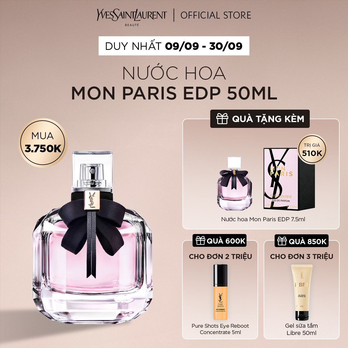 [SEP] Nước hoa Mon Paris EDP 50ml