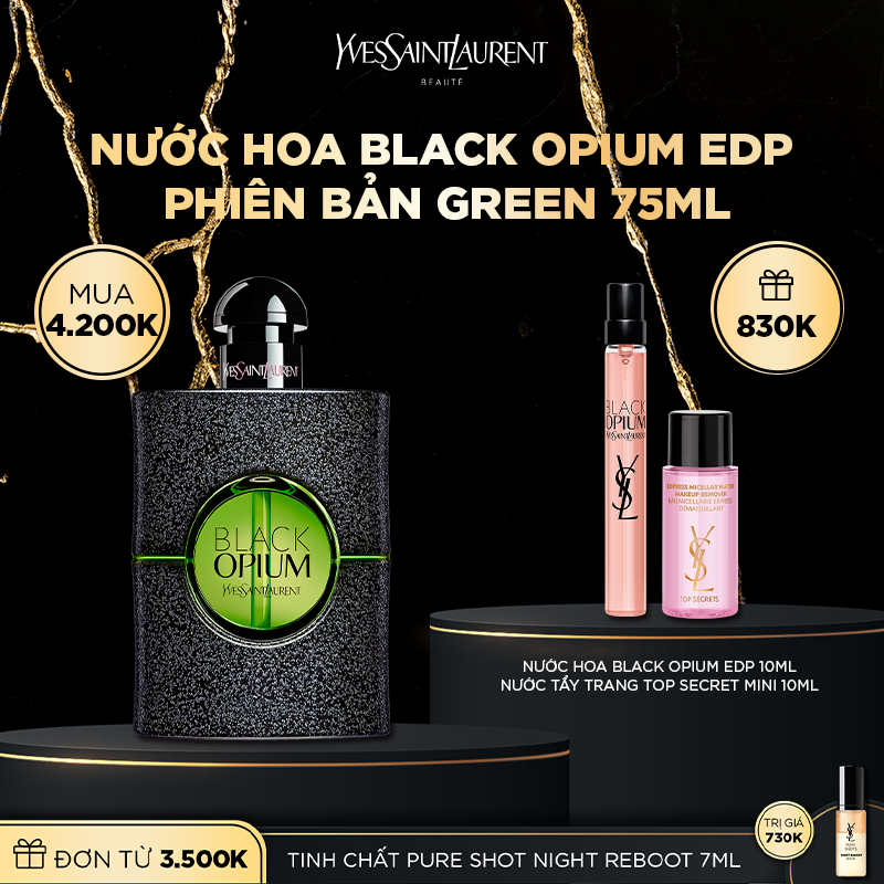 [OCT] Nước hoa Black Opium EDP phiên bản GREEN 75ml
