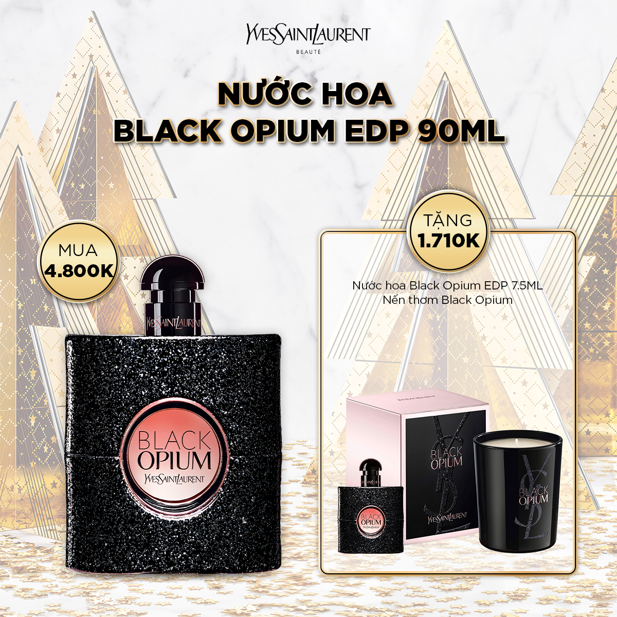 [HP] Nước hoa Black Opium EDP 90ml