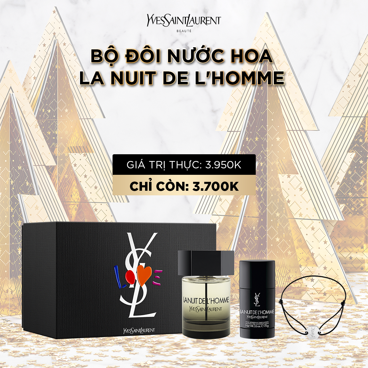 [XMAS] Bộ đôi nước hoa La Nuit De L'Homme - Father's Day Gift Set
