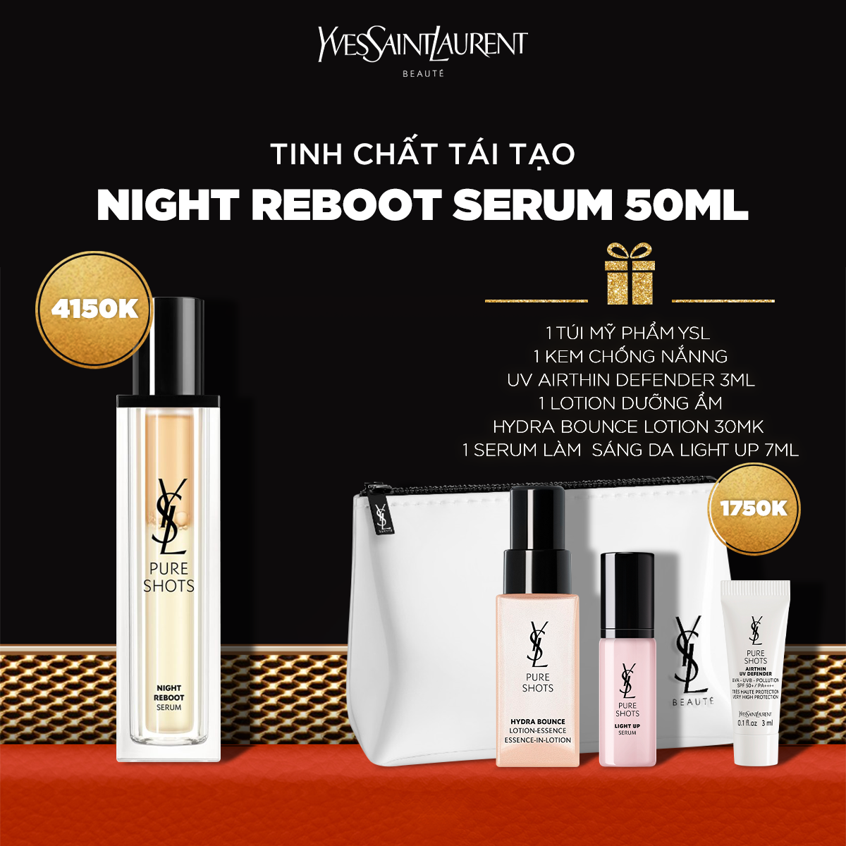 Set Pure Shots Night Reboot Serum 50ml
