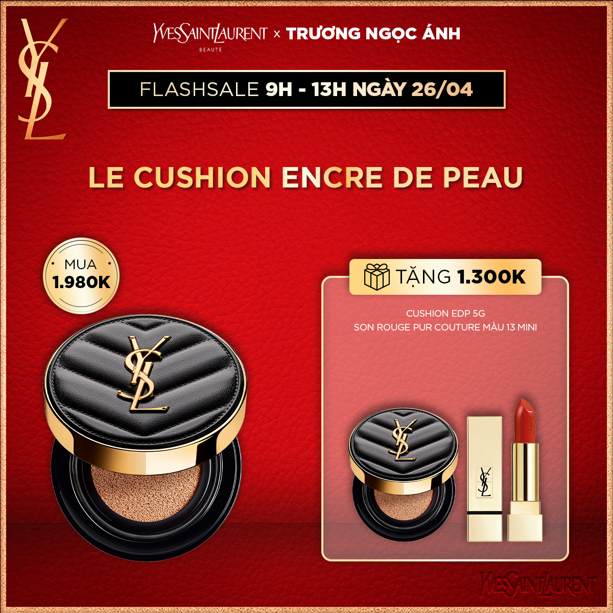 [TNA] Flash Deal - Le Cushion Encre de Peau