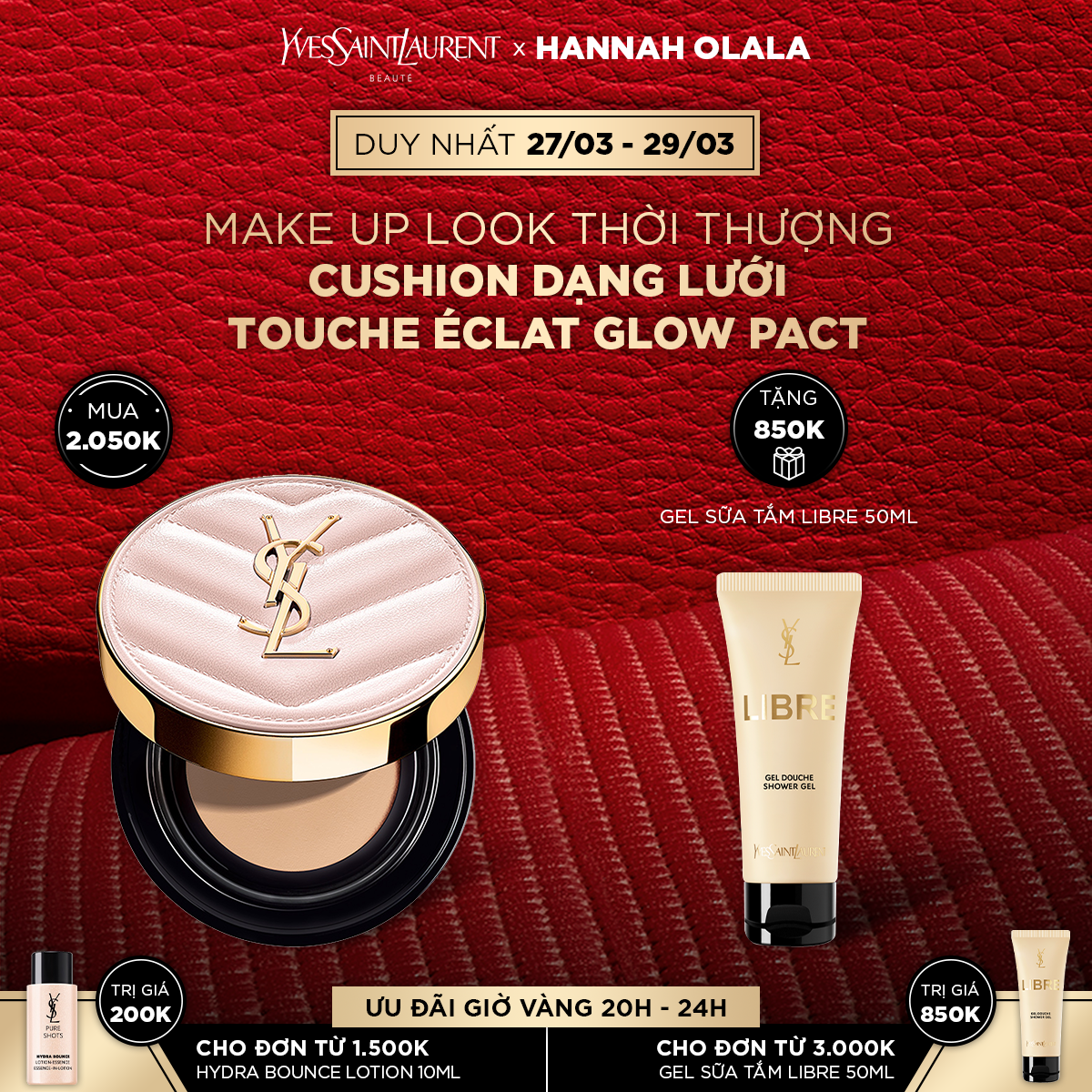 [HN] Cushion dạng lưới Touche Éclat Glow Pact