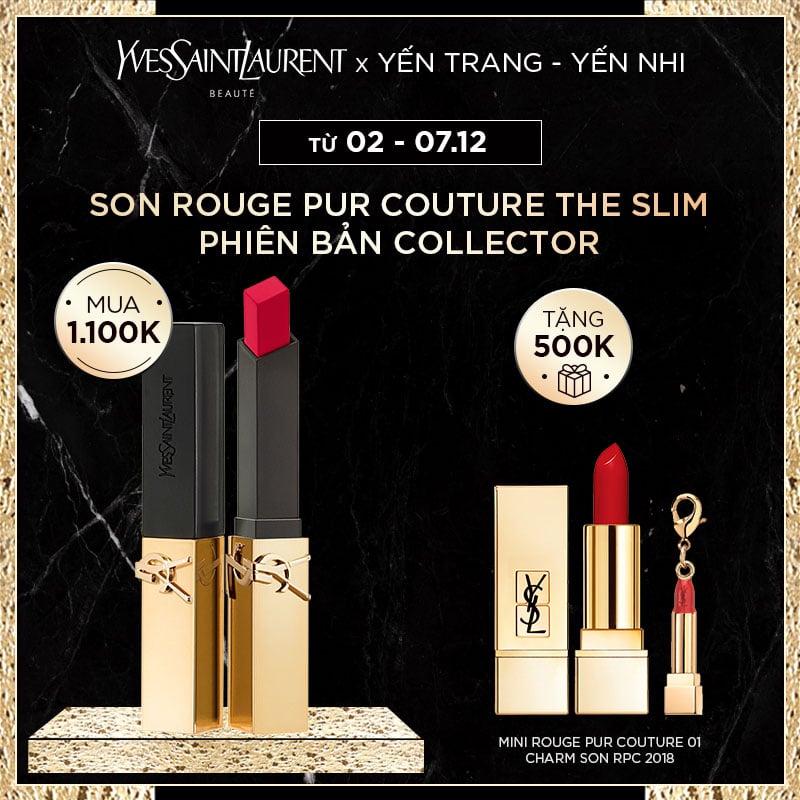 [YT-YN] Son Môi Rouge Pur Couture The Slim Phiên Bản Collector