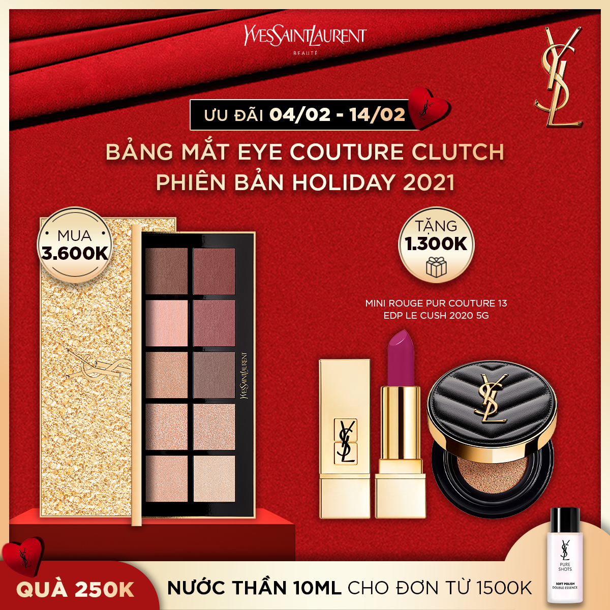 [VLT] Bảng Phấn Mắt Eye Couture Clutch Holiday Collection