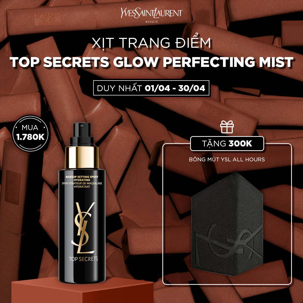 [APR] Xịt trang điểm Top Secrets Glow Perfecting Mist