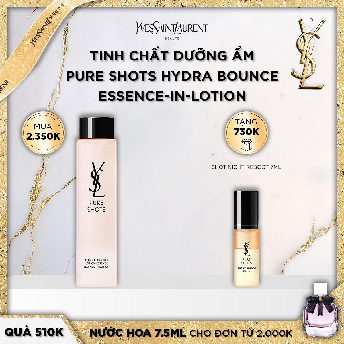 Tinh Chất Pure Shots Hydra Bounce Essence-in-Lotion