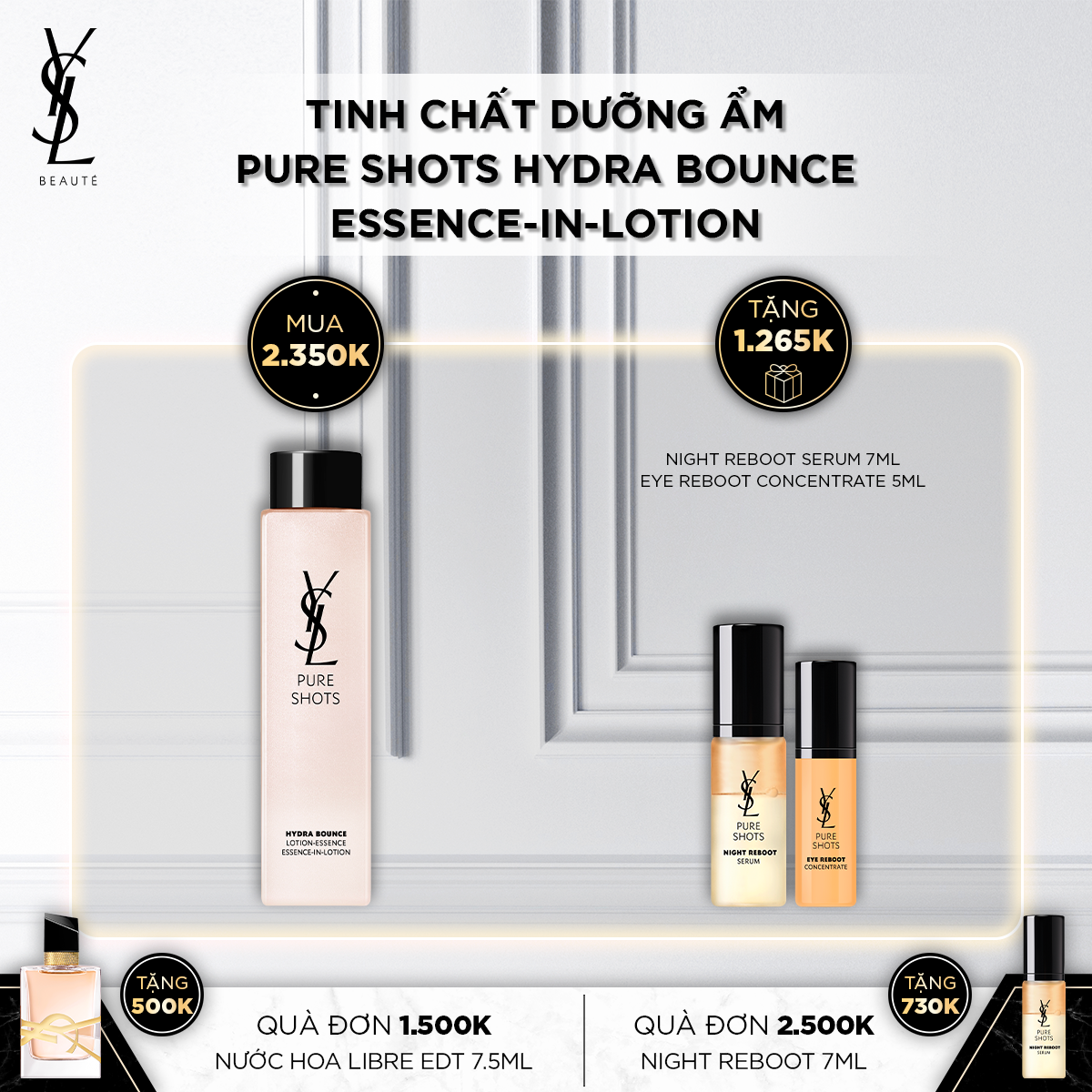 Tinh Chất Dưỡng Ẩm Pure Shots Hydra Bounce Essence-in-Lotion
