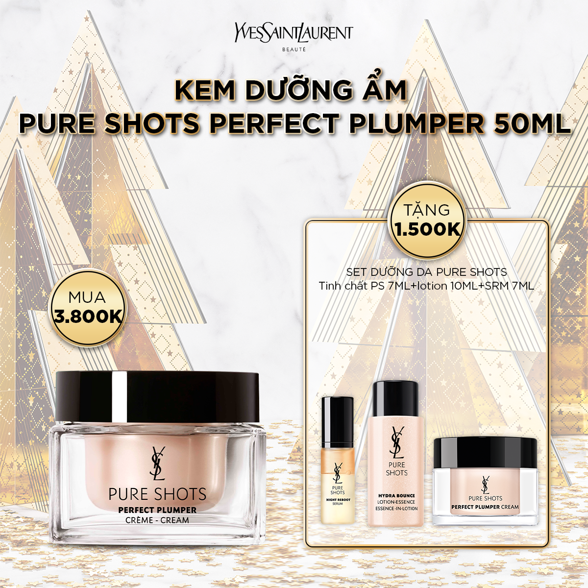 [XMAS] Kem Dưỡng Ẩm Pure Shots Perfect Plumper 50ml