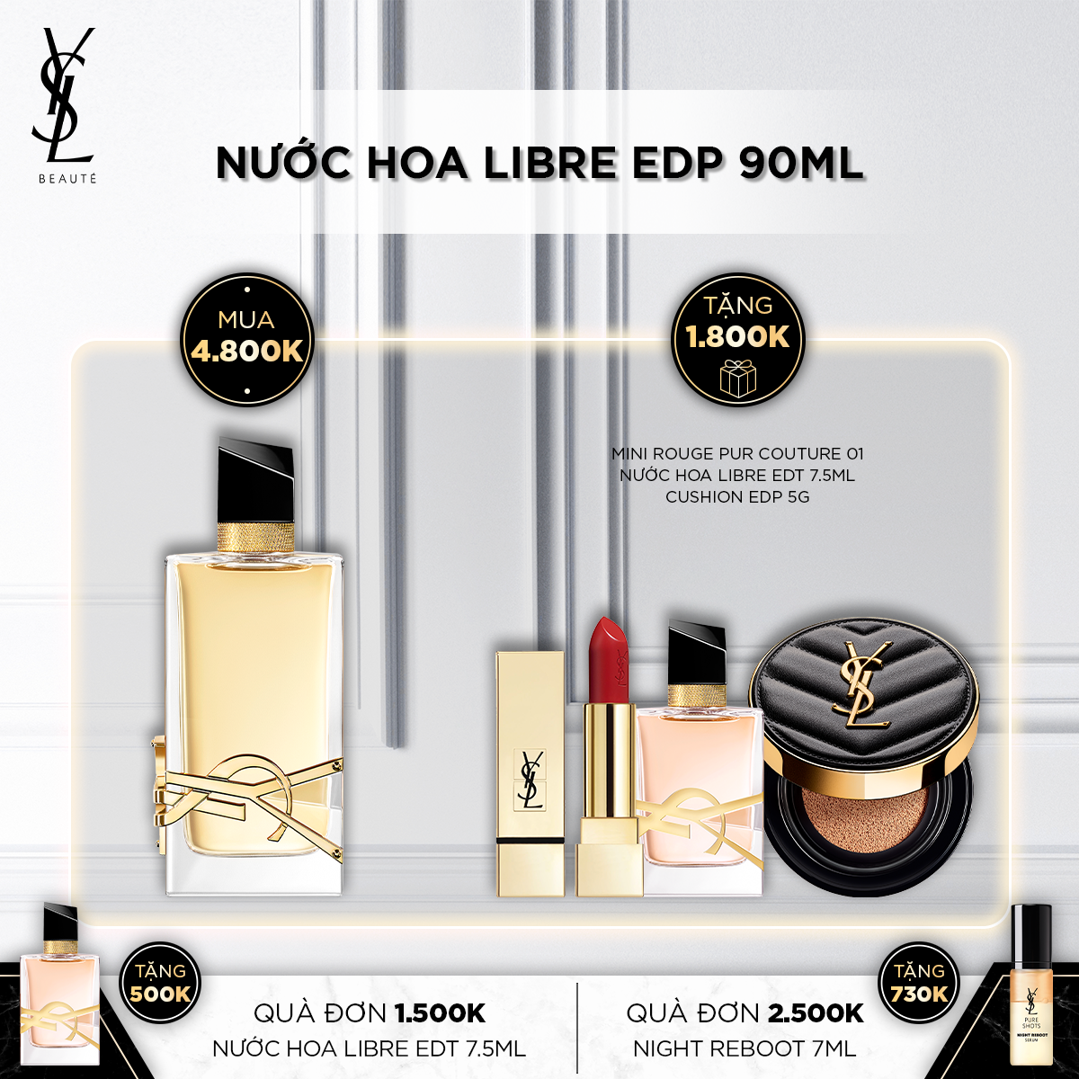 Nước Hoa Quyến Rũ Libre EDP 90ml