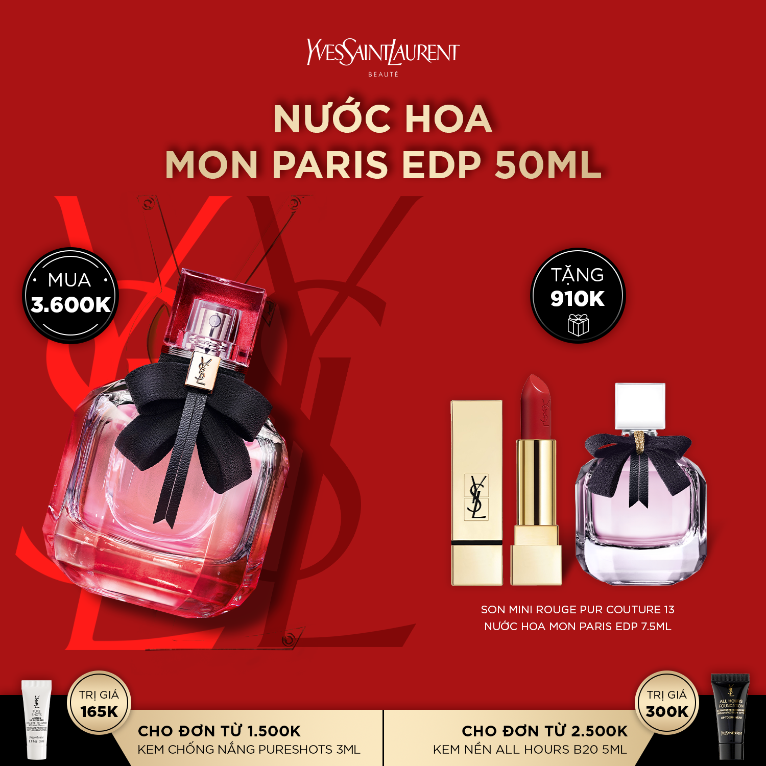[SUN] Nước hoa Mon Paris EDP 50ml