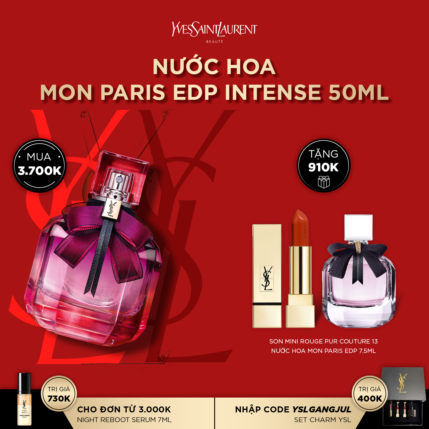 [LIPS] Nước Hoa Mon Paris EDP Intense 50ml