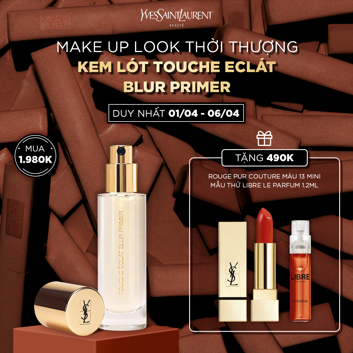 [MAK] Kem lót Touche Eclát Blur Primer