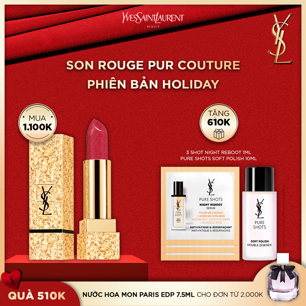 Son Rouge Pur Couture Phiên Bản mùa  Holiday 2021