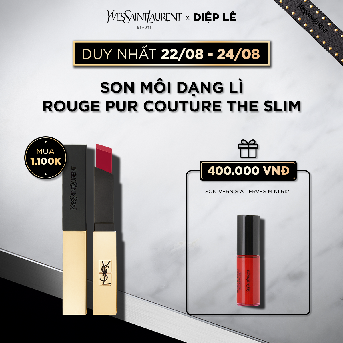 [DLE] Son Môi Dạng Lì Rouge Pur Couture The Slim