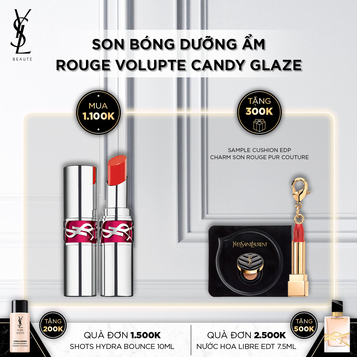Son bóng dưỡng ẩm Rouge Volupte Candy Glaze