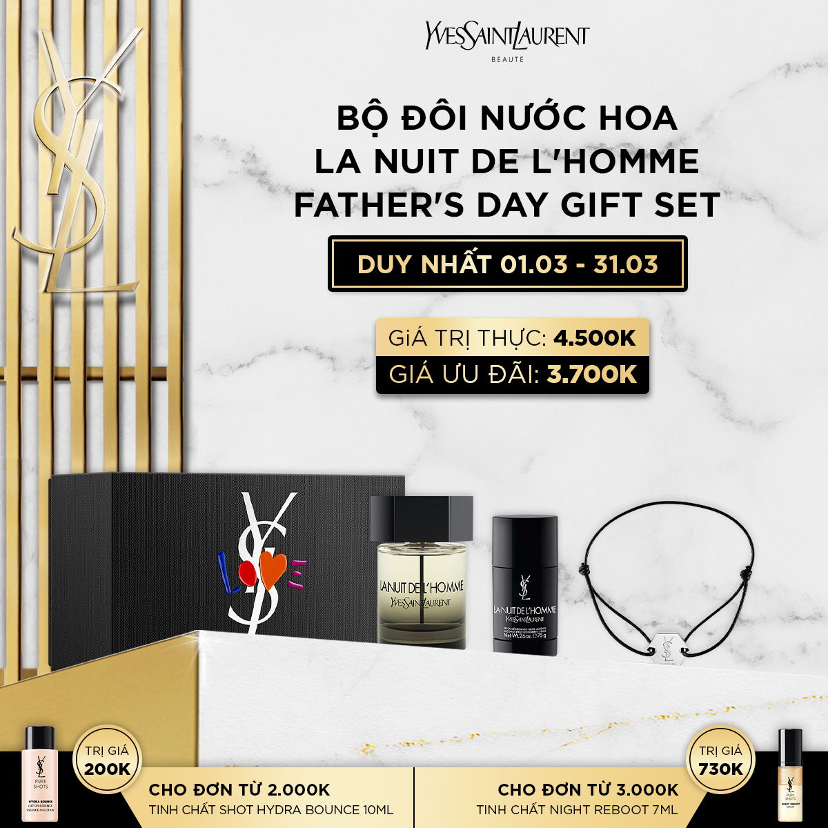 [MAR] Bộ đôi nước hoa La Nuit De L'Homme - Father's Day Gift Set