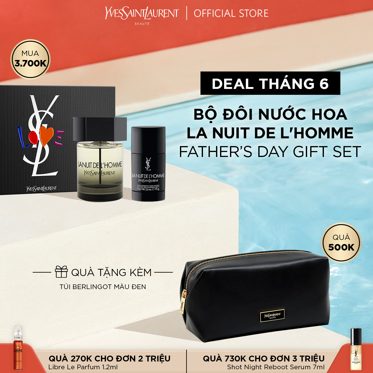[JUN] Bộ đôi nước hoa La Nuit De L'Homme - Father's Day Gift Set