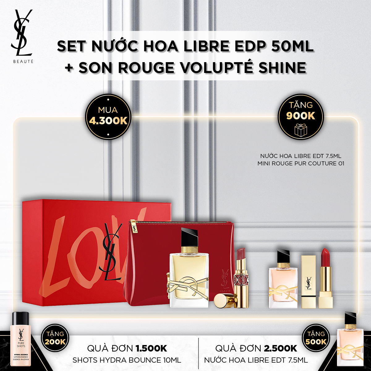 Set nước hoa LIBRE EDP 50ML + RVS GIFT SET - SS 2021