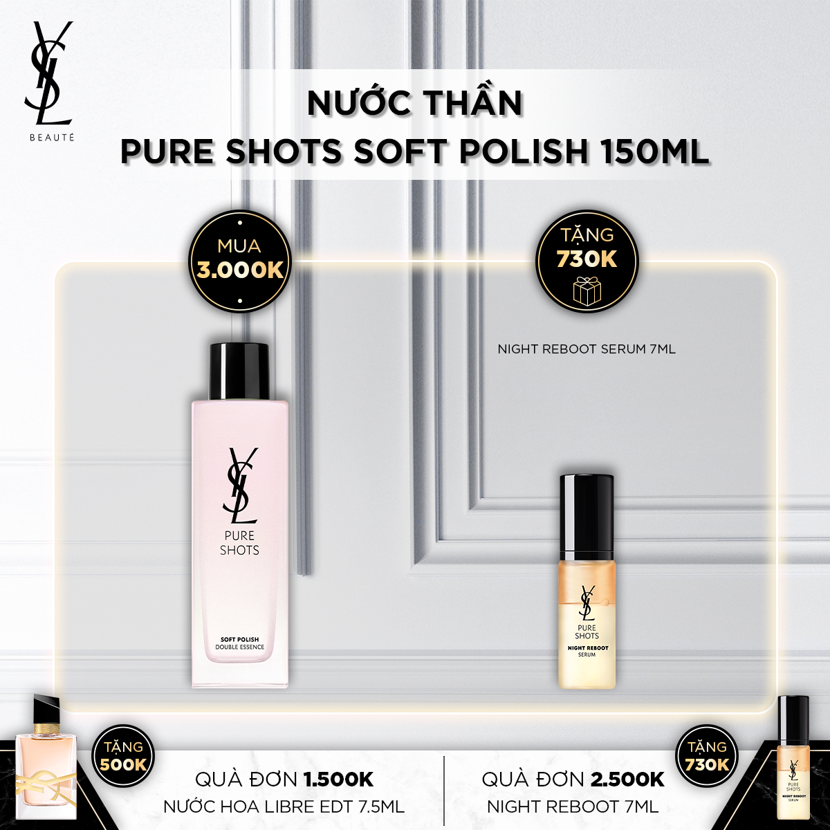 Nước Thần Sạch Da Pure Shots Soft Polish 150ml