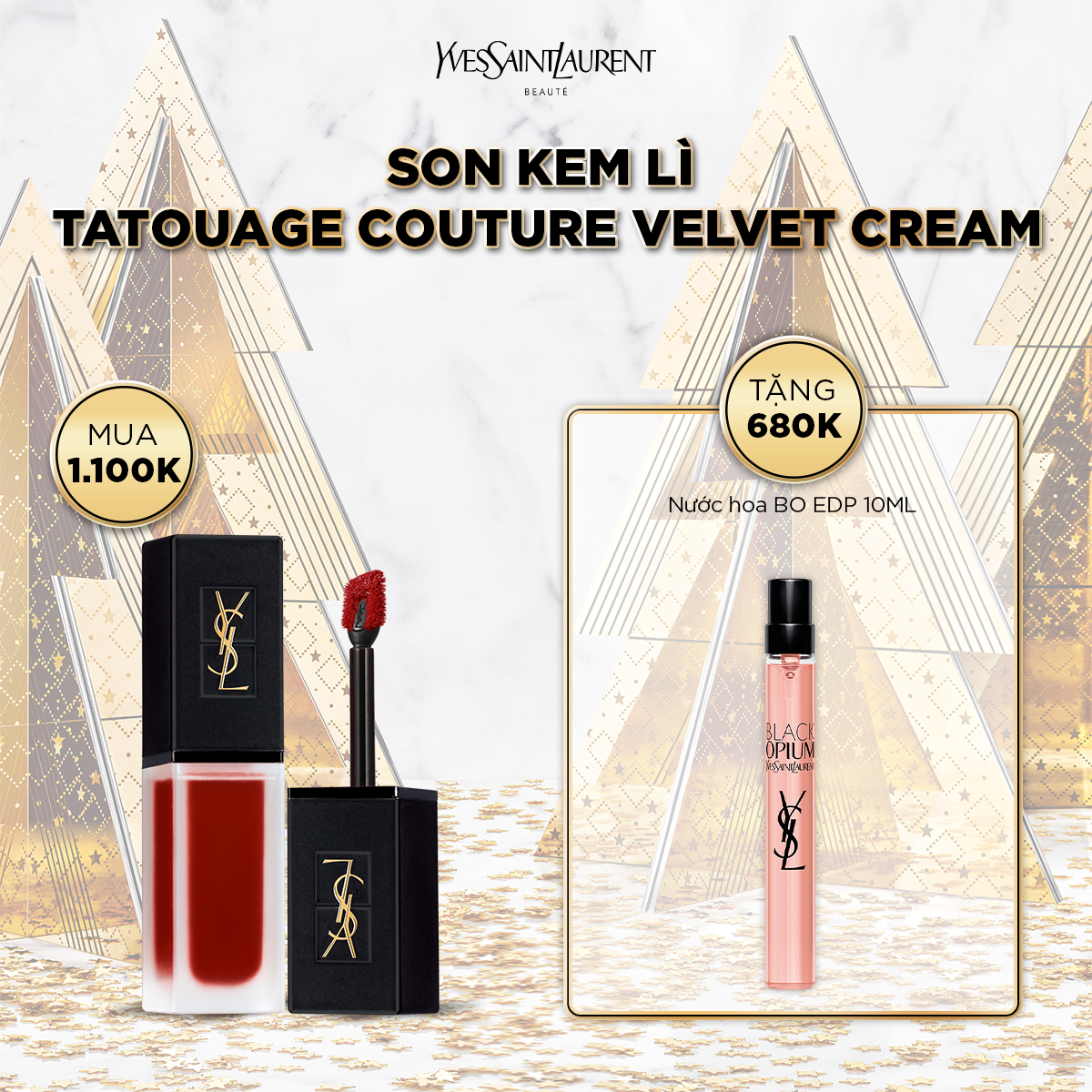 [HP] Son kem lì Tatouage Couture Velvet Cream