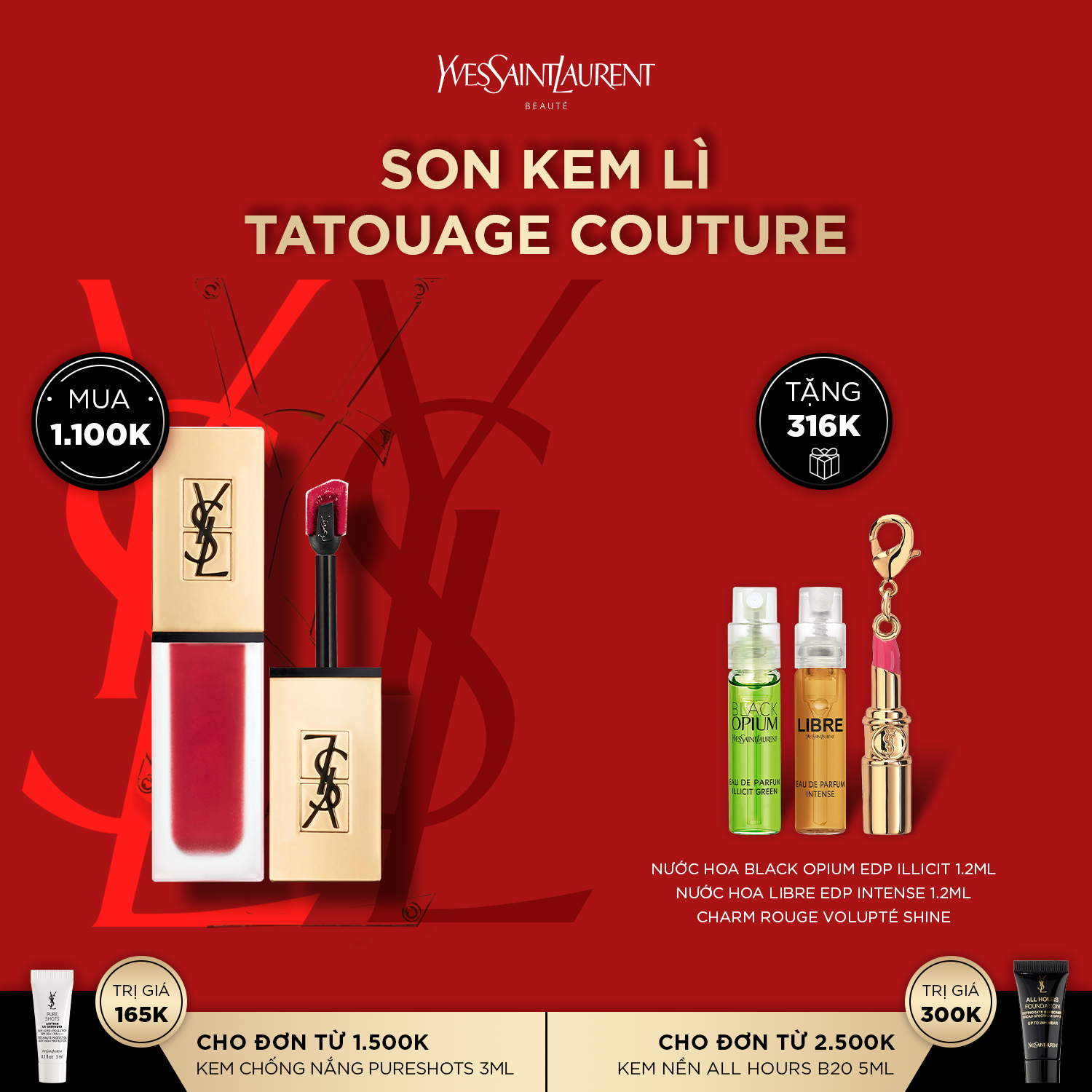 [SUN] Son kem lì Tatouage Couture