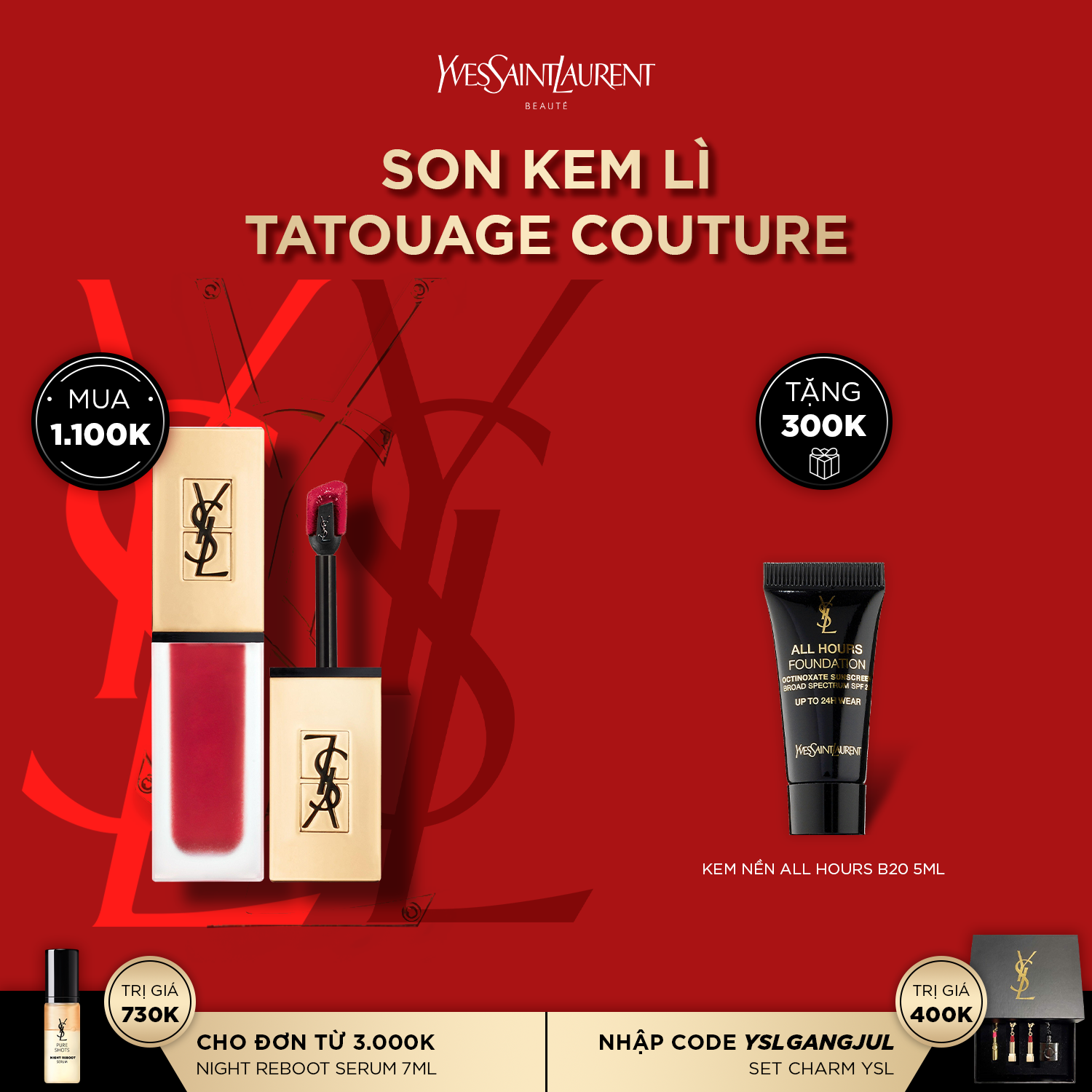 [LIPS] Son kem lì Tatouage Couture