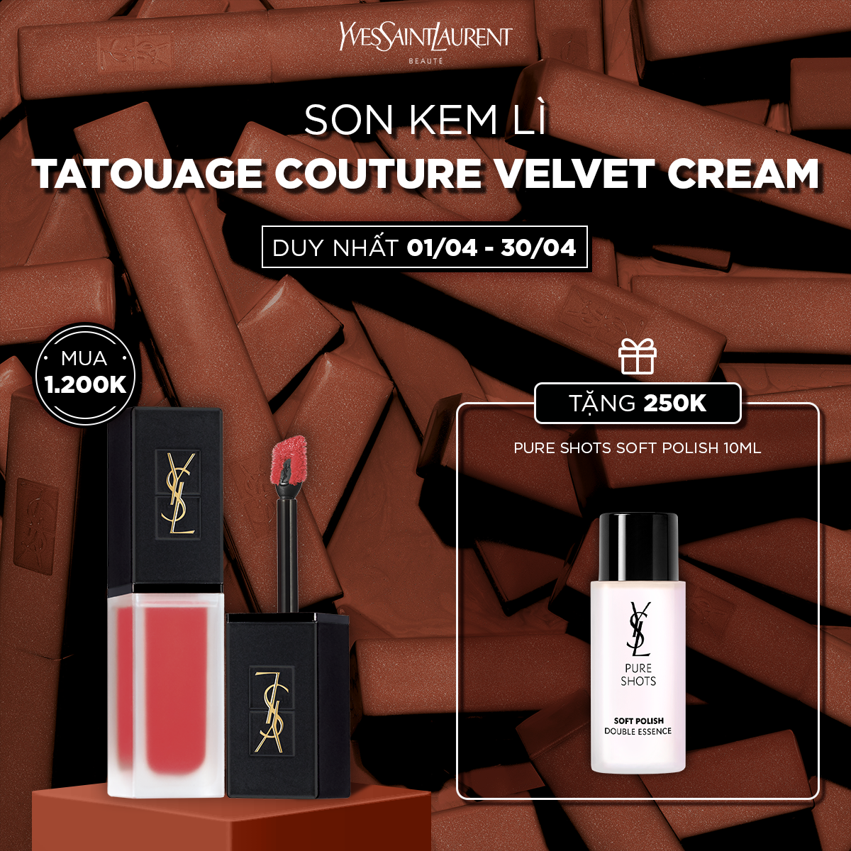 [APR] Son kem lì Tatouage Couture Velvet Cream