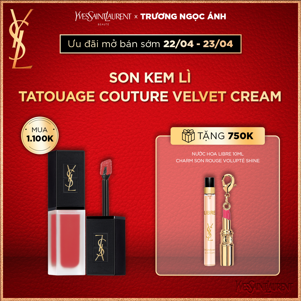 [TNA] Pre-Order - Son kem lì Tatouage Couture Velvet Cream