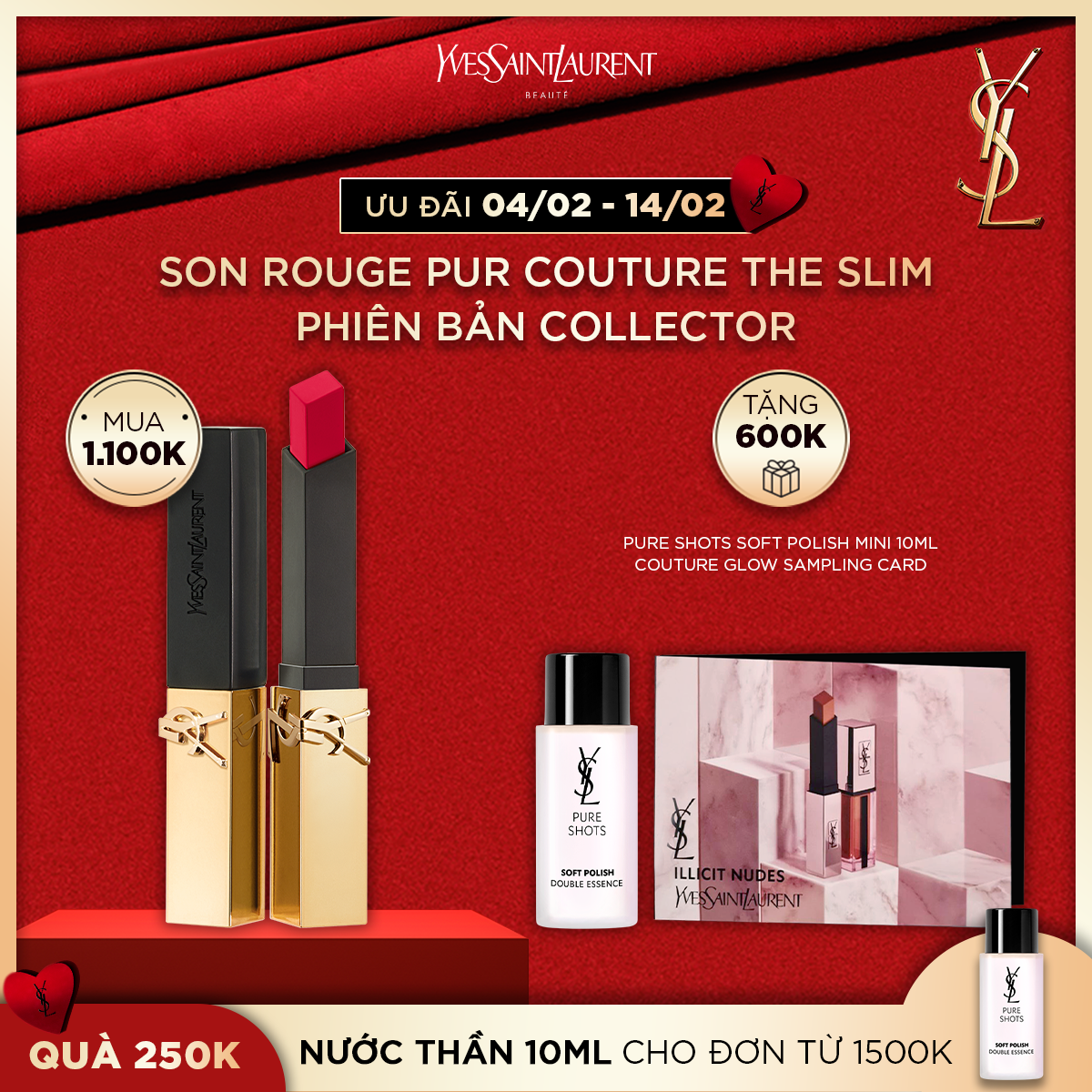[BLACK FRIDAY] Son Sắc Thái Rouge Pur Couture The Slim Phiên Bản Collector