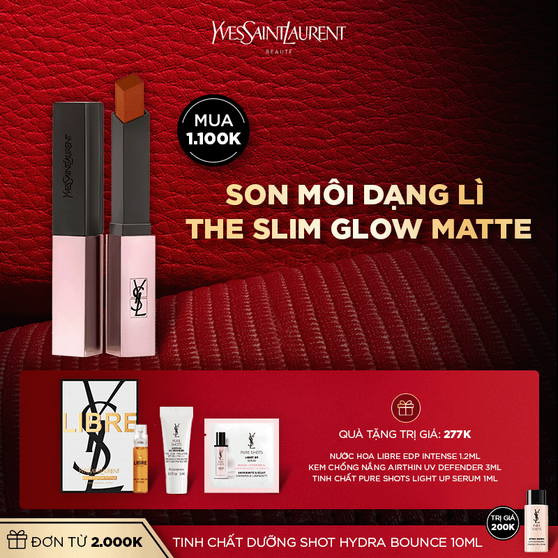 [CNY] Son môi dạng lì The Slim Glow Matte