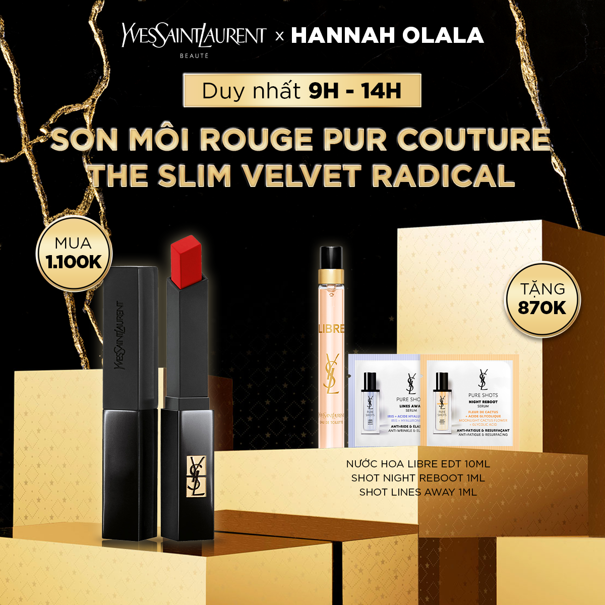 [FLS] Son môi Rouge Pur Couture The Slim Velvet Radical